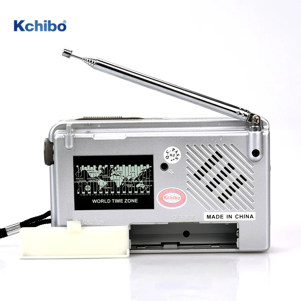 FM/TV/MW/SW 12 band Kchibo portable radio with TV sound