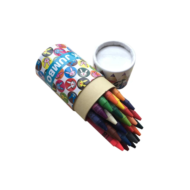 
Promotion Packed Paper Tube Crayon Set With Custom Logo For Children,Custom Crayon Color 