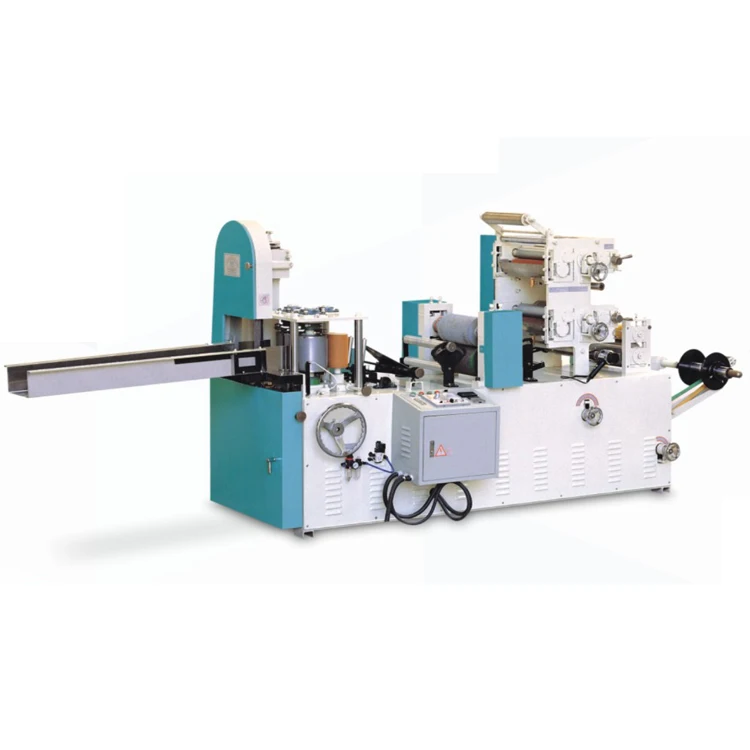 high speed table dinner lunch tissue paper napkin cutting folding converting making printing counting folder machine equipment