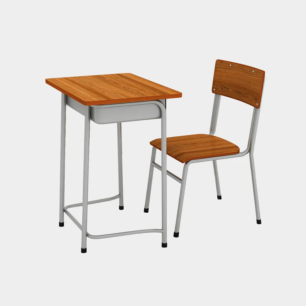2019 Hot selling small classroom student storage desk chair for students