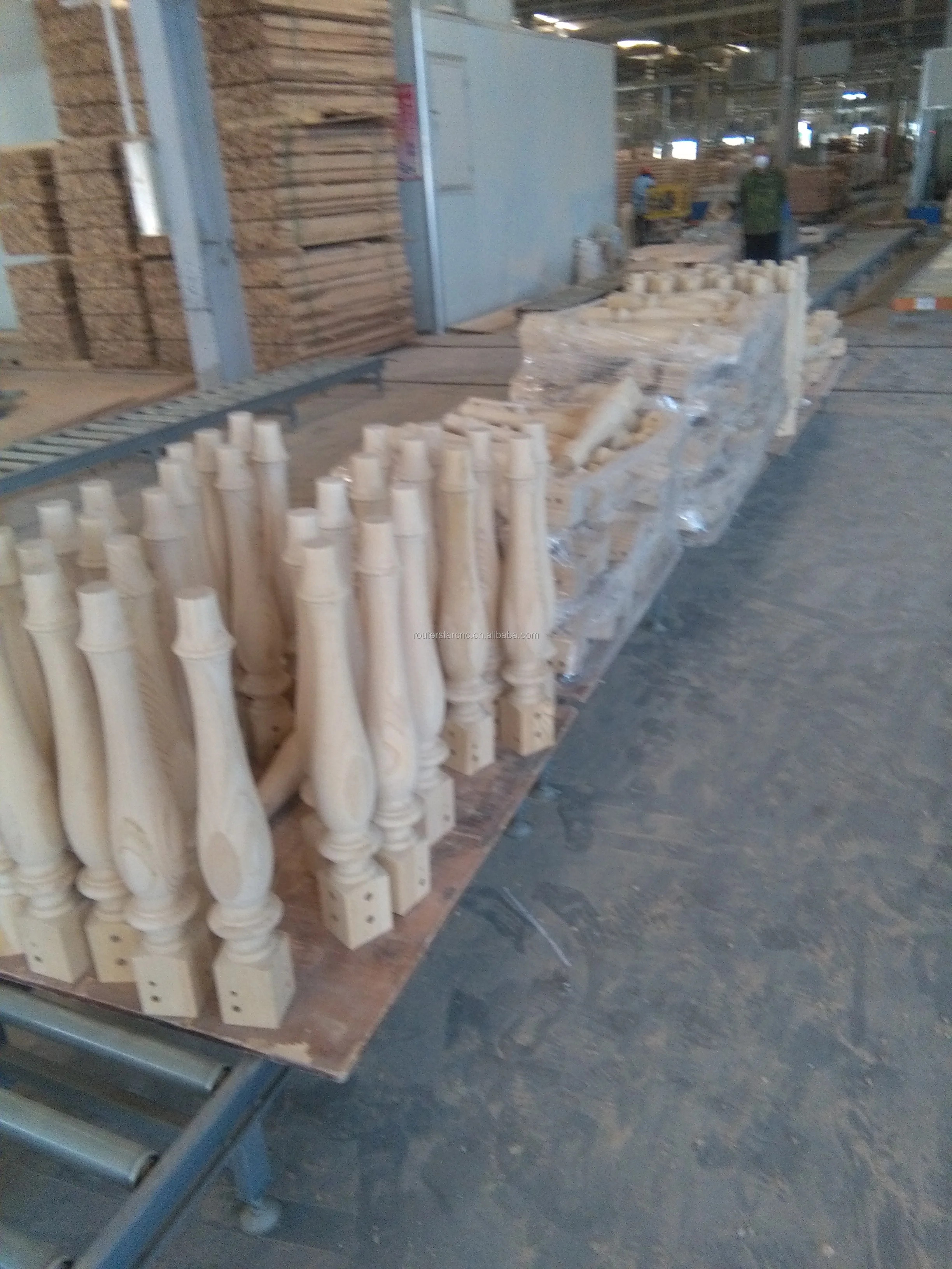 double rotary double router spindle four turning blade cnc wood copying  turning carving lathe machine