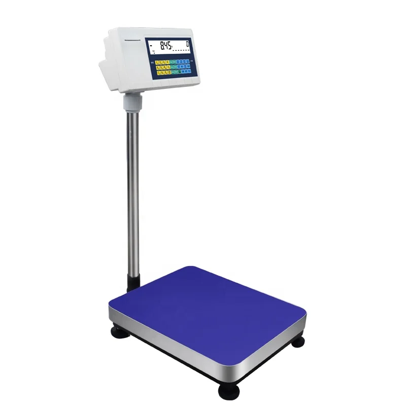 Digital Electronic Platform Scale with LCD Display Thermal Printer Weighing Scales Bench Scale