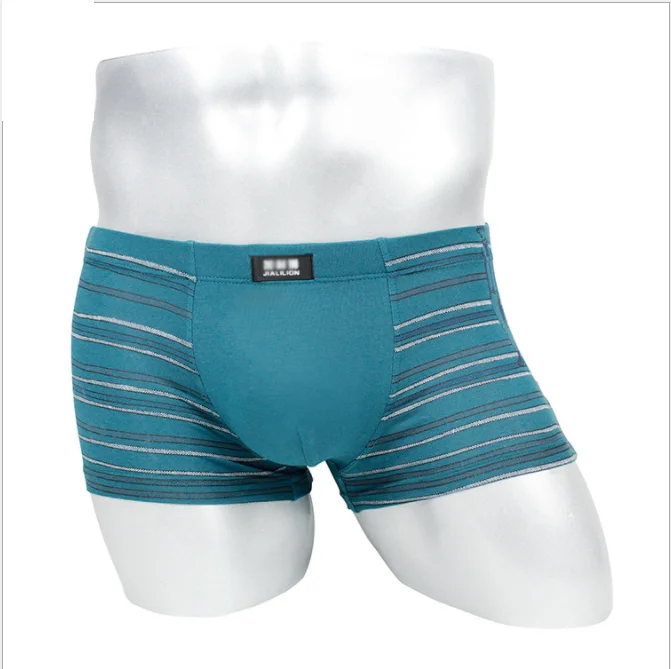 Новые мужские модели хлопок нижнее белье junior Мода Полосатый сексуальные мальчики мужские боксеры шорты нижнее белье