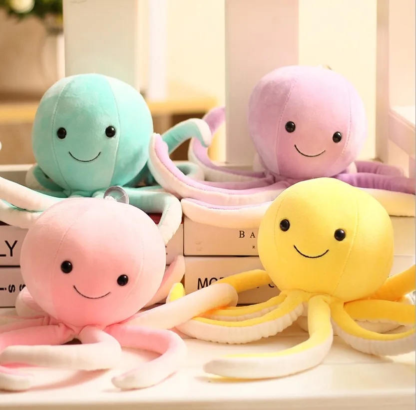 Colorful Cute Octopus Plush Toys Octopus Whale Dolls & Stuffed Toys Plush Small Pendant Sea Animal Toys Children Baby Gifts