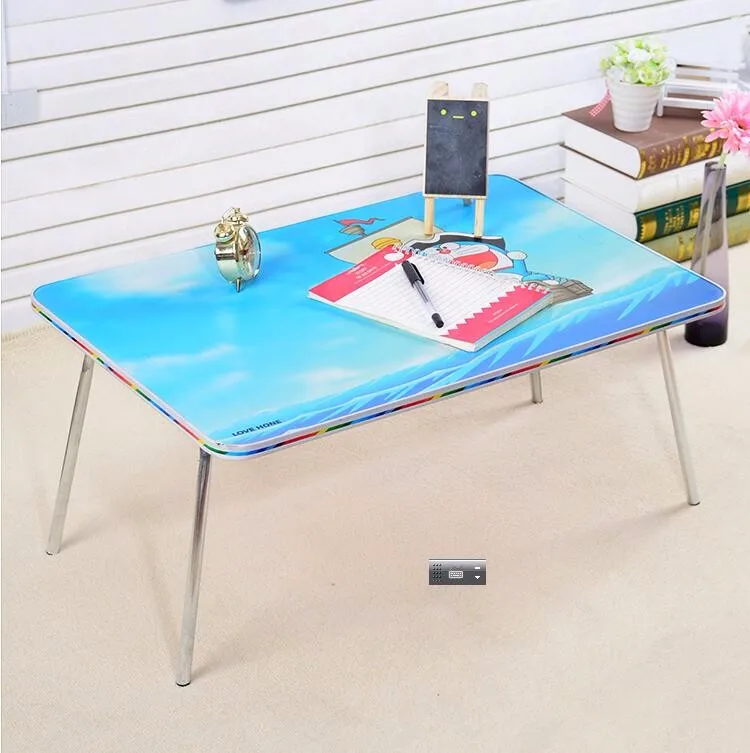 
Wooden cartoon wooden portable folding laptop table for bed 