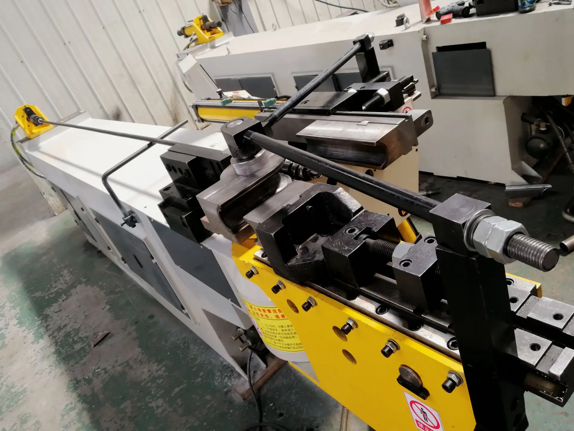  Automatic DW75NC mandrel profile hydraulic aluminum copper stainless steel exhaust square tube bender pipe bending