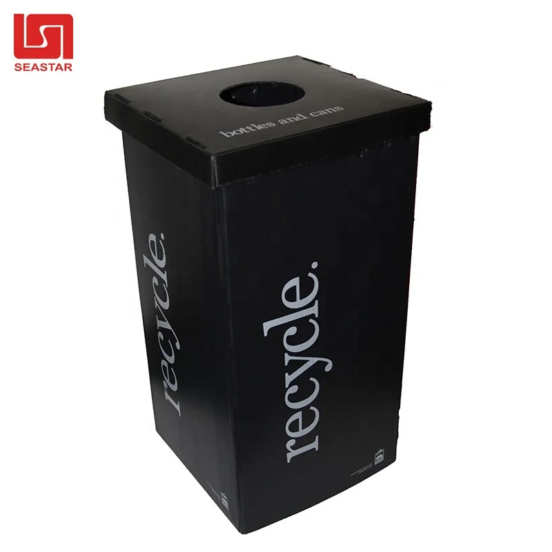 corrugated recycle garbage outdoor sanitary waste  bin