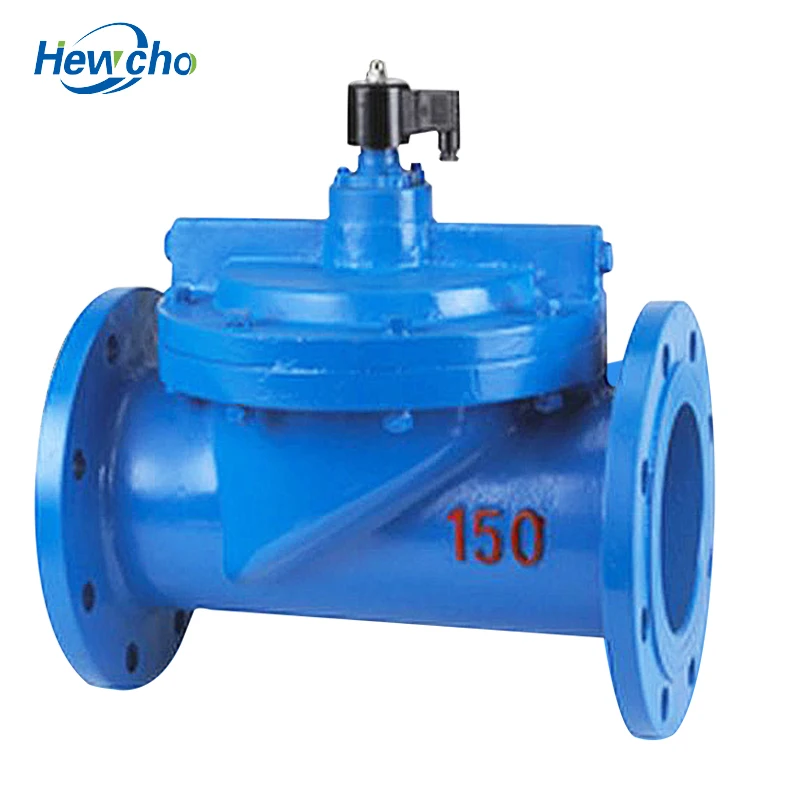 DF 2 way 2 Operation Flange Liquid Cast Iron 6 Inch Water Solenoid Valve DN150