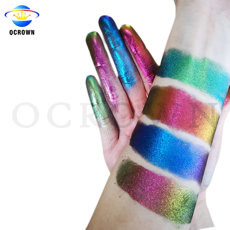 Aluminum iron oxide pigments duochrome powder chameleon effect eyeshadow pigments