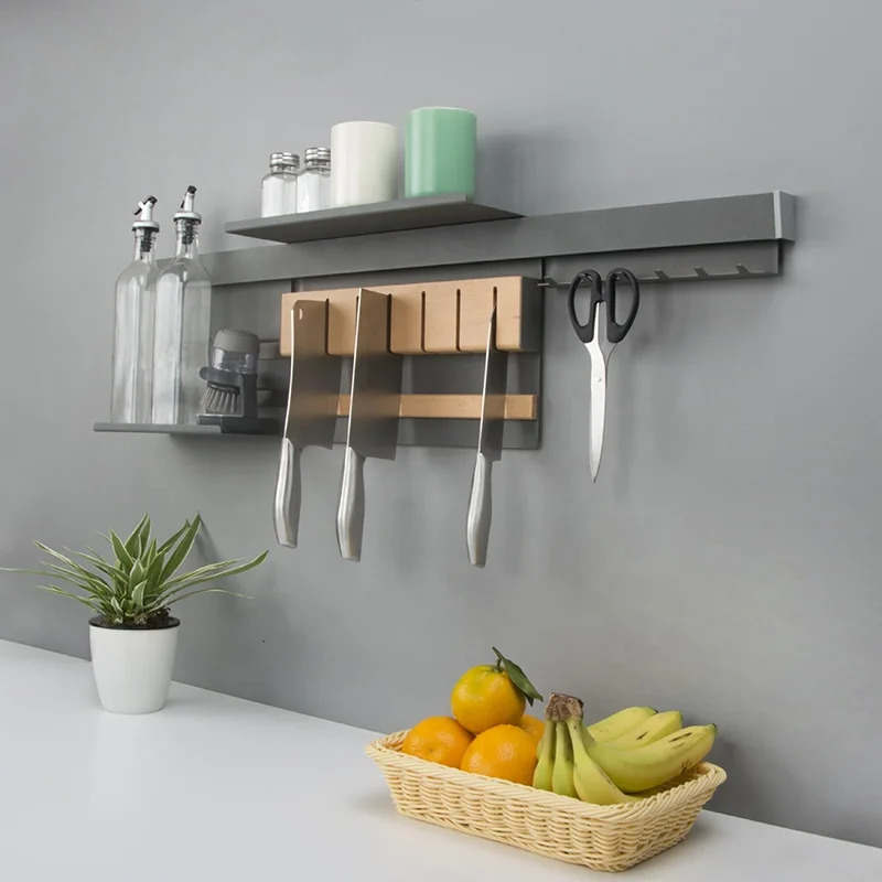 Lanboni kitchen adjustable wall mounted dish storage rack