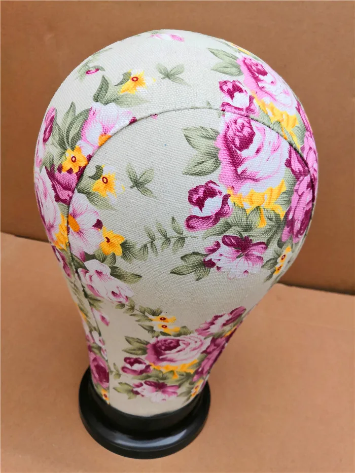 Оптовая продажа дешевые продукты для парикмахерских цветочный холст без лица косметология Холщовый блочный голова манекен