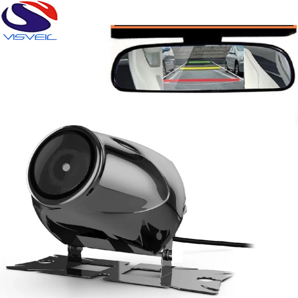 General metal fish mouth 170 fish eyes hd rearview car failed i2c compact hidden camera system