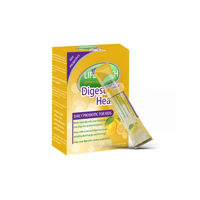 Lifeworth, натуральные пробиотики, лимонный аромат, детский пробиотик