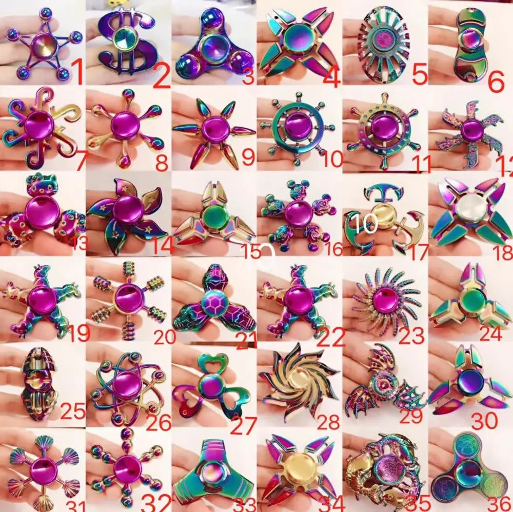 
Round Hand Spinner Anti Stress Fidget Toys Fingertip Gyro Decompression Fidget Spinner Cool Gifts Fast Shipping 