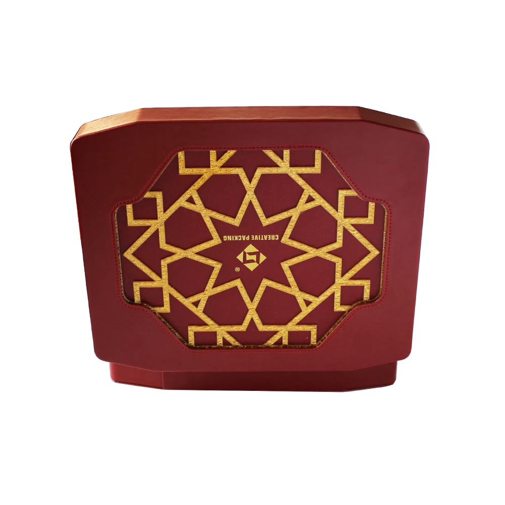 
2019 Hot Sales New Design PU Leather Special Custom Wedding Wooden Box Perfume Case Luxury Stylish Storage With Window 