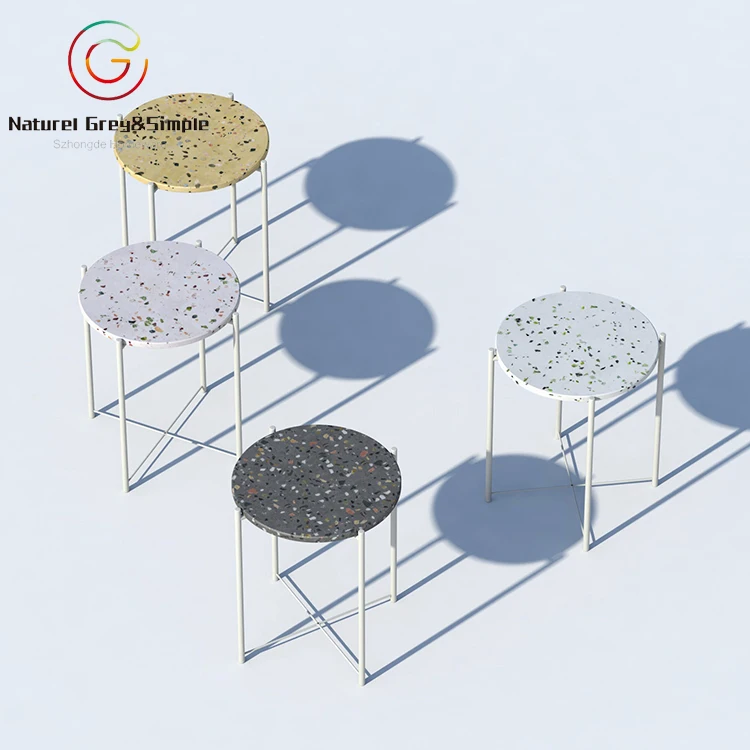 Terrazzo Waterstone Design Living Tea Table Top Terrazzo Table Top