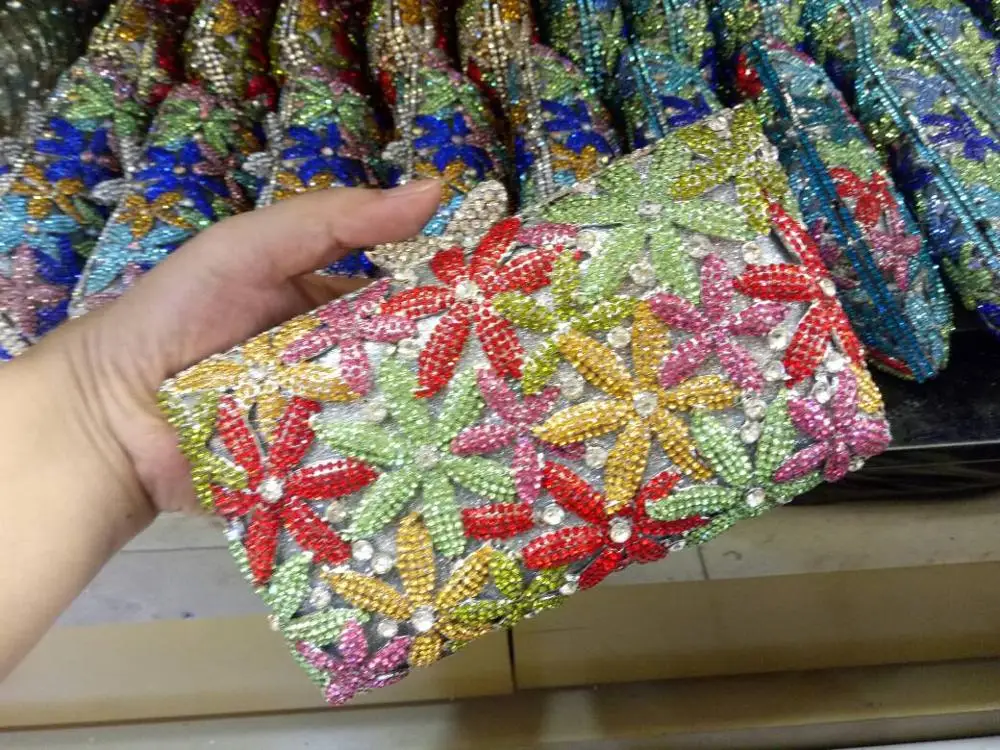 DB565 crystal bag clutches wedding evening purse