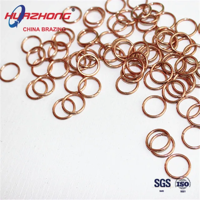 Copper Brazing Round Ring BCuP-2 Low Melting Point Copper Pipe and Copper Tube Welding Filler Metal Soldering Wire Rings