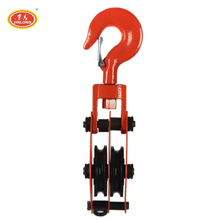 Сверхмощный двойное колесо большой диаметр Натяжной кабель Тяговая шкив для троса блок