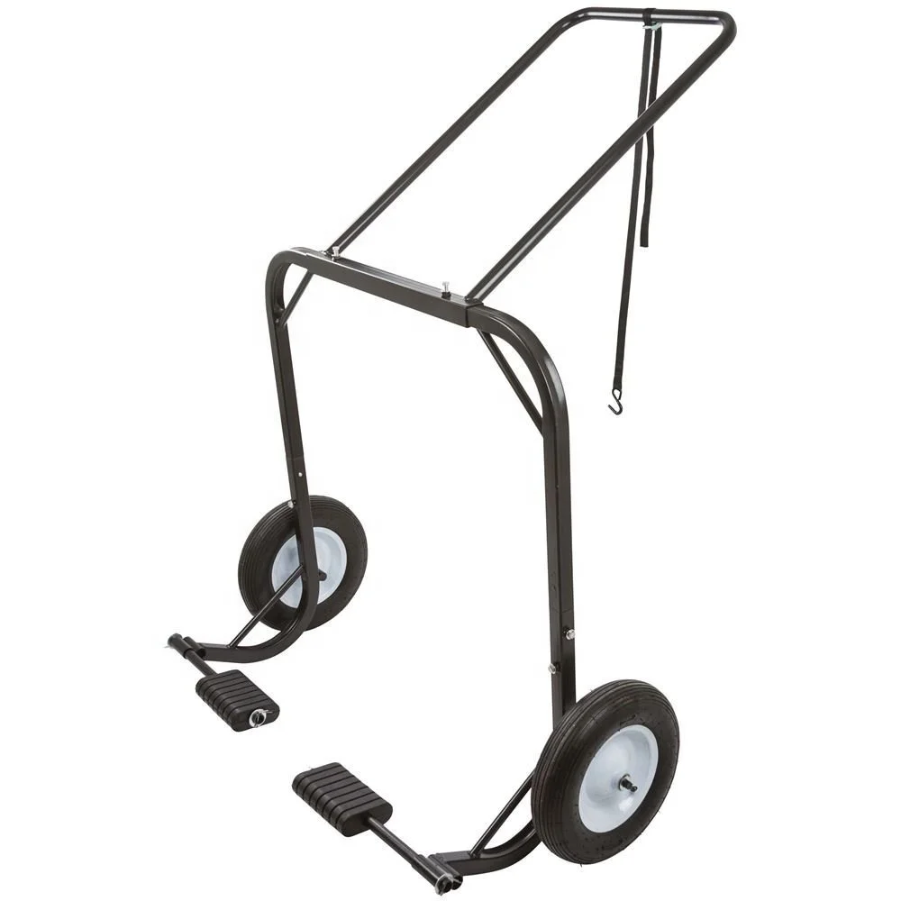 Snowmobile Dolly Cart Hoist & Lift with Large Pneumatic Wheels
