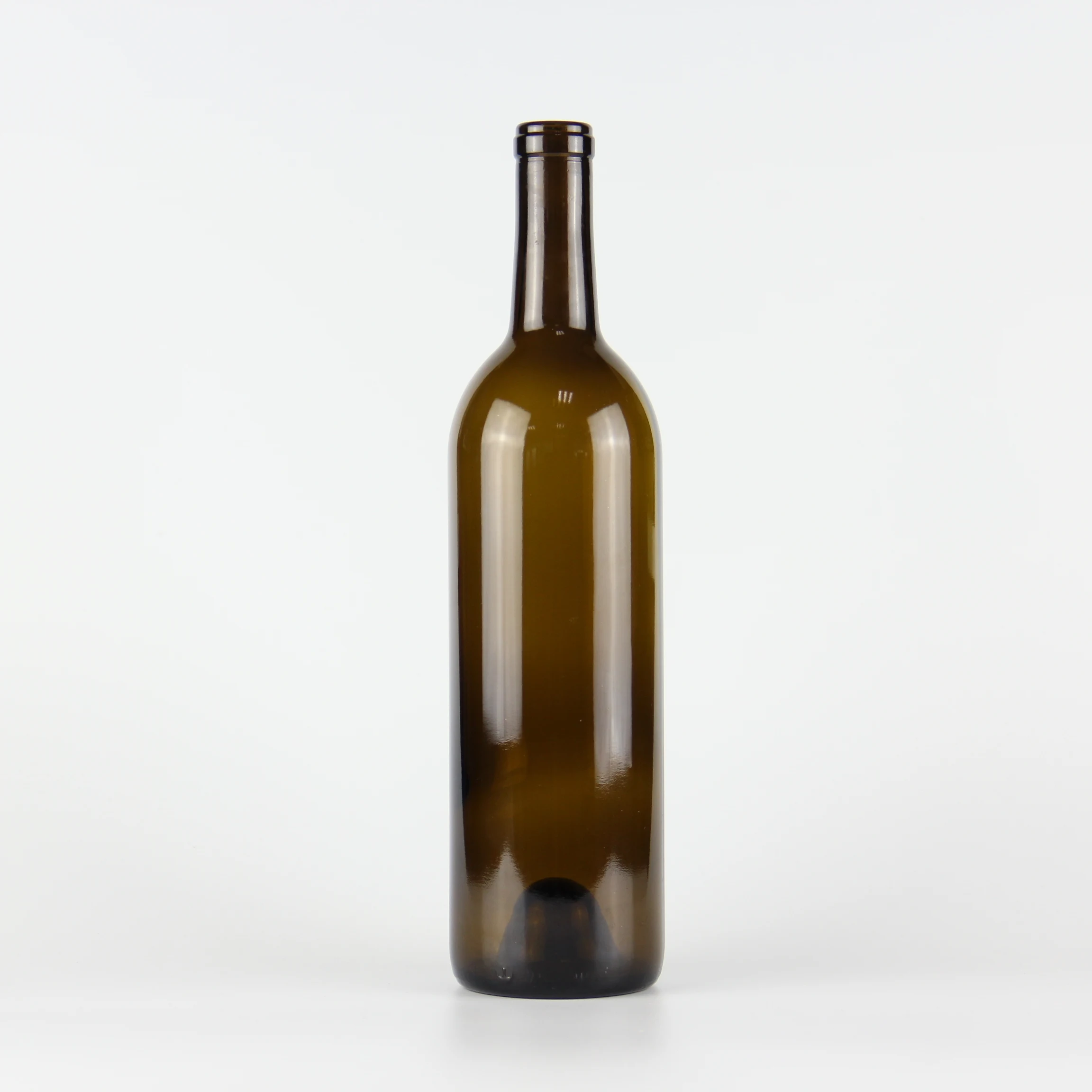 Wholesale 750ml antique green glass wine bottle
