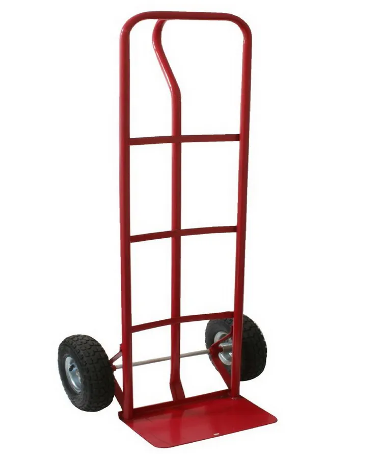 large capacity heavy duty sack truck industrial hand trolley with pneumatic tyre wheel