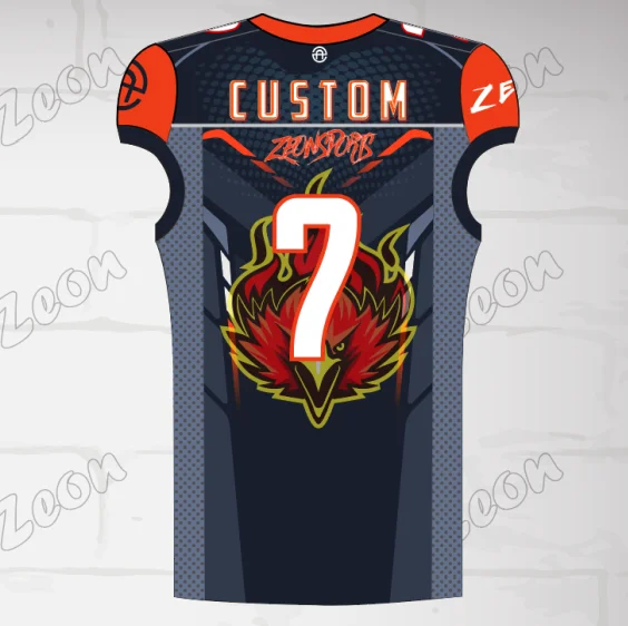 Dongguan factory New design sublimation printing customized American Football Jersey