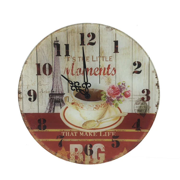 Modern Home Decorative Art Design Digital Large Glass Wall Clock