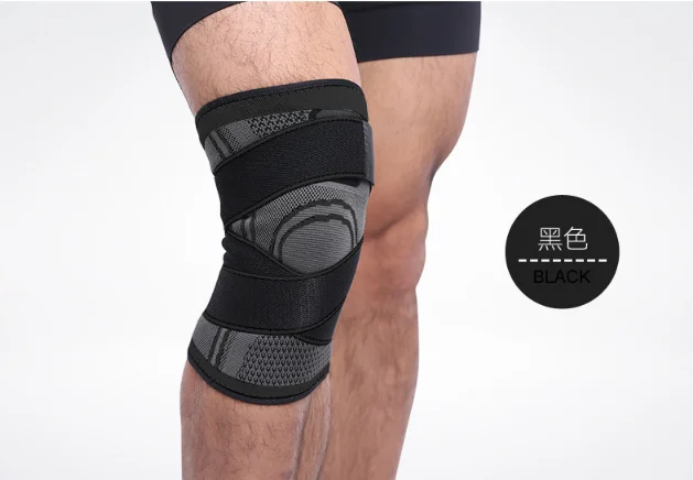 hot selling Elastic Flex Athletics Knitted Knee Compression Support Sleeve  Compression Knee Sleeve Brace