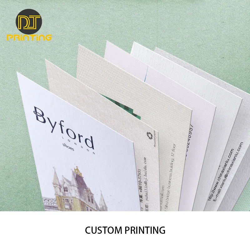Free Design Custom Name Card Printing Cotton Paper