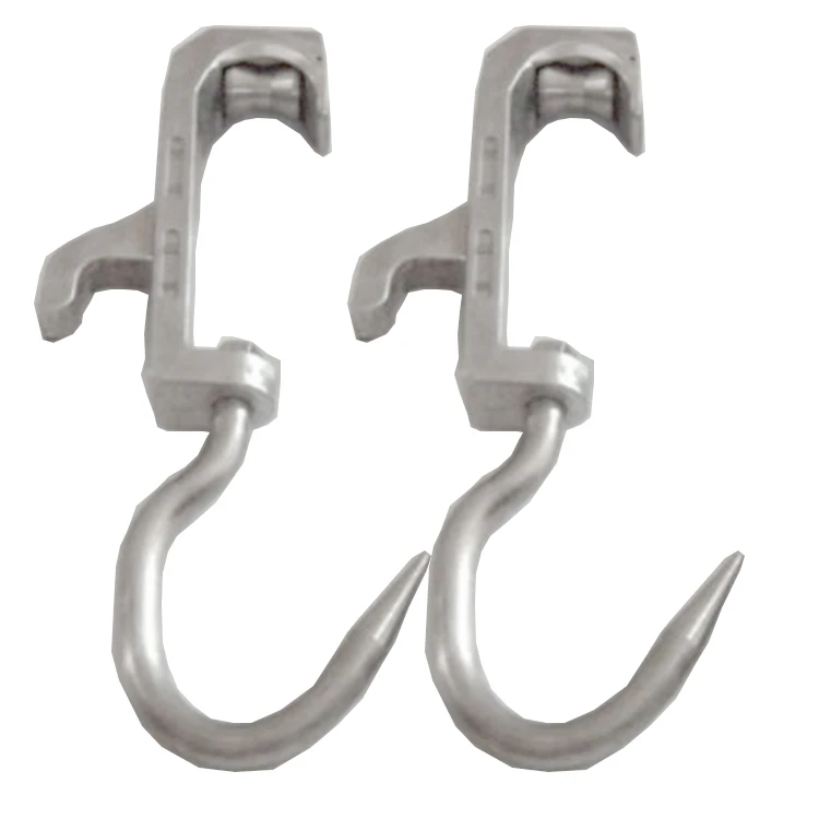 Pulley hook for cattle slaughterhouse