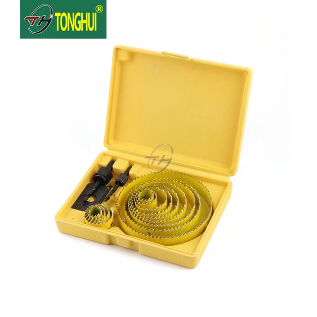 12PCS Low MOQ Black Hex Wrench Woodworking Tools Wood Hole Saw Sets