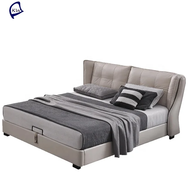 modern bedroom furniture copy leather beds storage leather bed