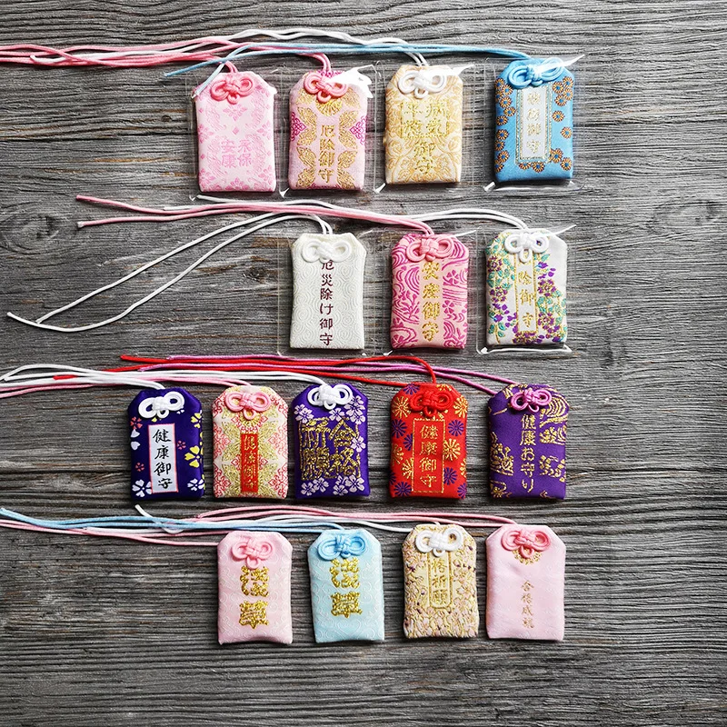 Japanese amulet Blessing bag for study  health connection love wealth fortune guard personality decoration Custom Omamori