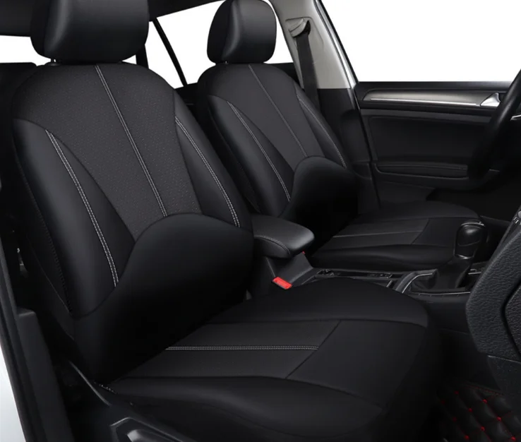 High Quality Black  PU Leather Car Seat Cover with 9 pcs/set car seat cover