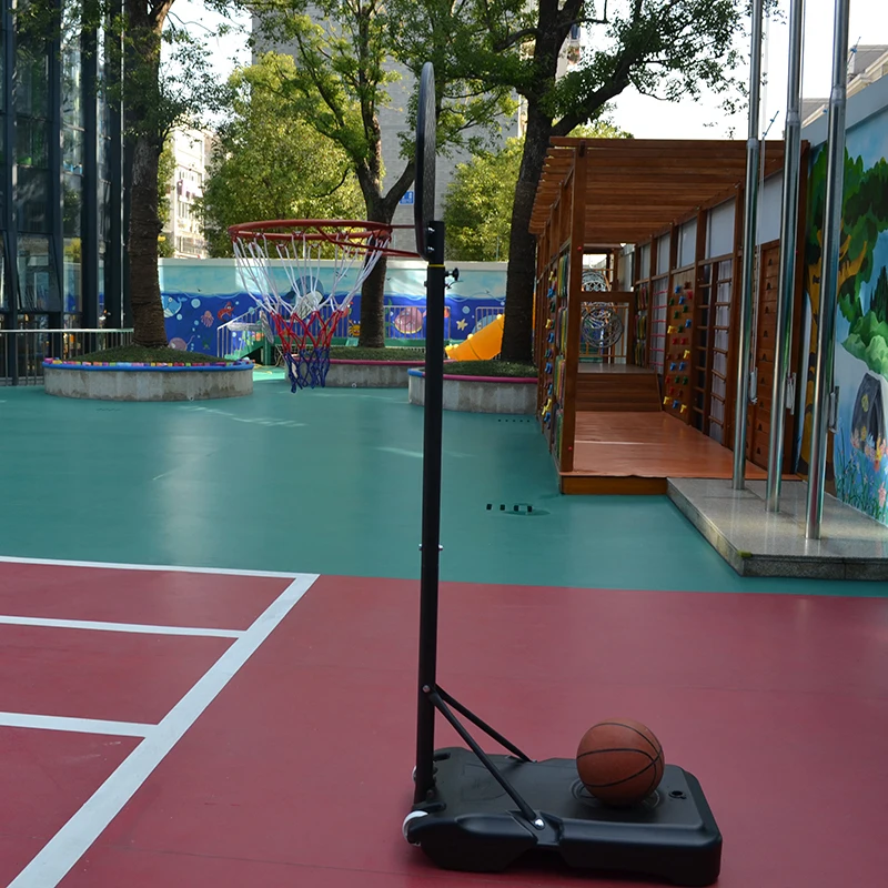 M.Dunk Junior Height Adjustable Basketball Hoop, Free Standing Portable Basketball Stand for Kids
