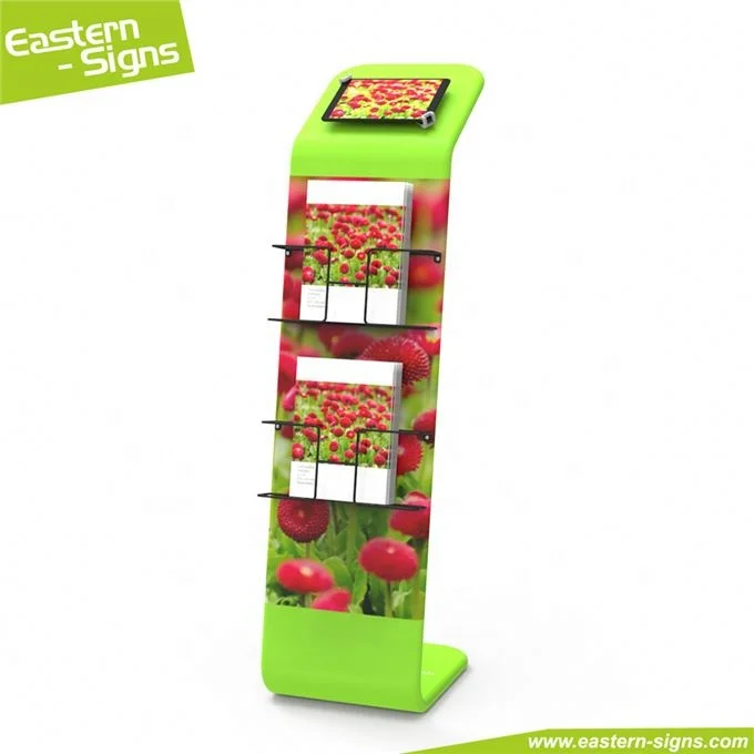Jiangmen aluminum trade show display cosmetic folding literature rack
