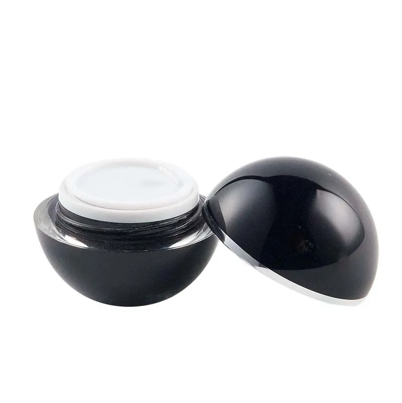 Modern design high quality luxury small round ball white cosmetic eye cream jar