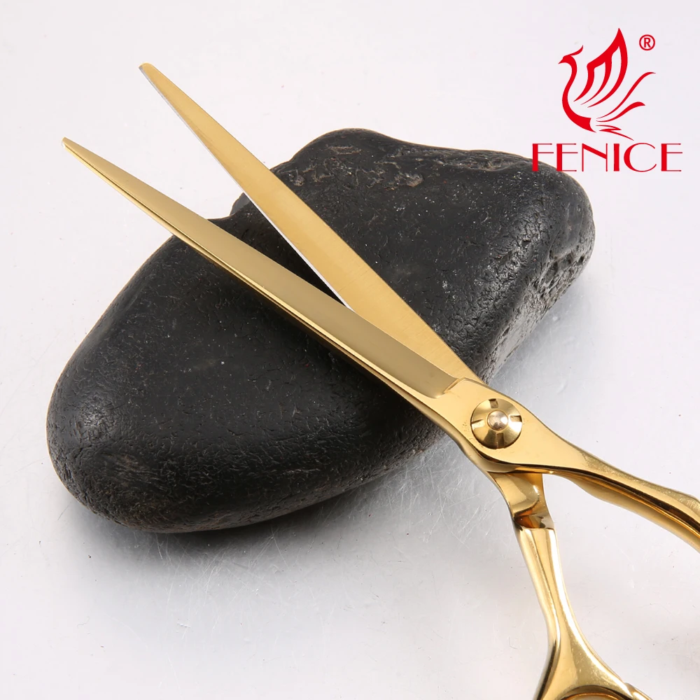 Professional 440C Stainless Steel Rose Gold Color Barber hairdressing scissors Set