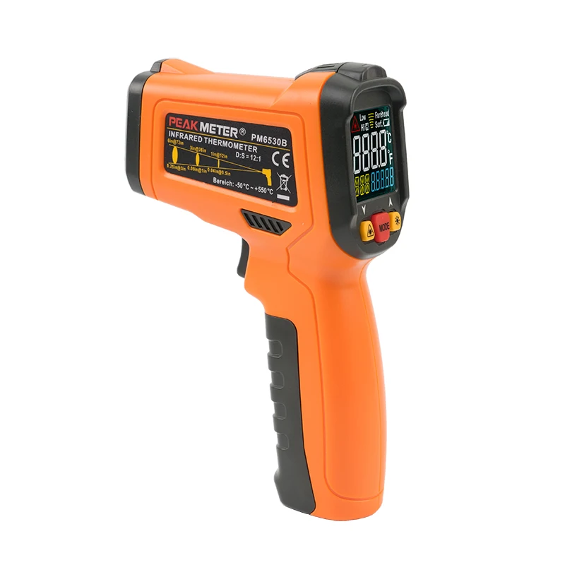 Color LED Display 500C Non Contact Digital Thermometer Infrared