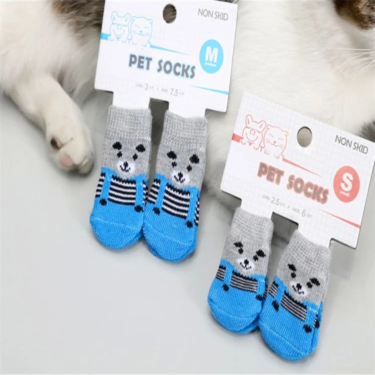 Customized Logo Fashion Anti-Slip Spring/Autumn Soft Outdoor Pet Dog Socks