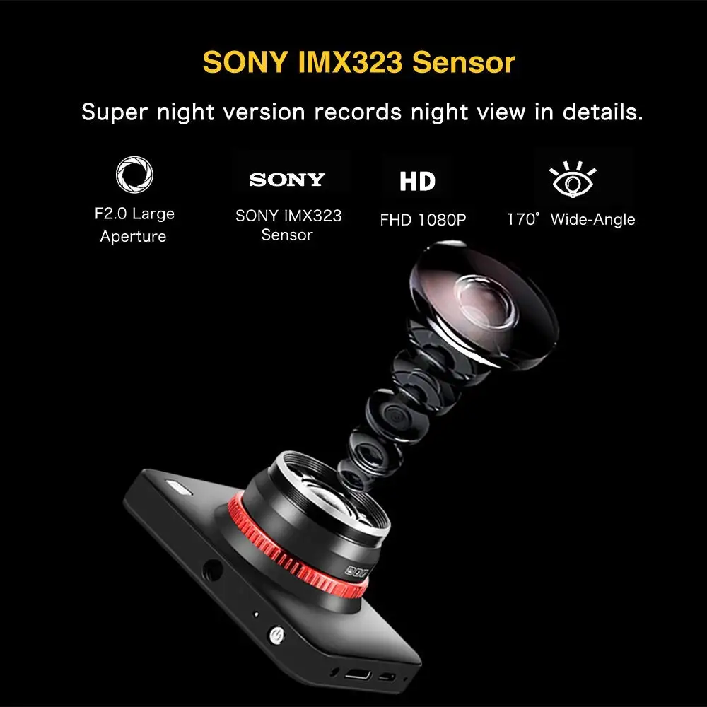 Полный сертификаты HP автомобильный видеорегистратор черный ящик для автомобиля с Заводской ценой