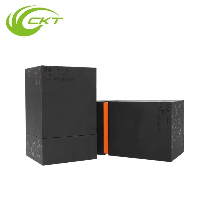 Branded Luxury Black Clamshell Cardboard Paper Packaging Perfume Sample Bottle Gift Box