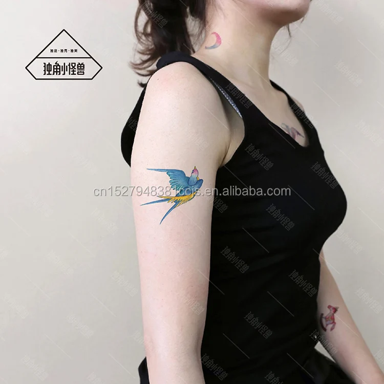 
Special own design Swallow Bird Chinese Style Ancient Customs Tattoo Sticker Long Lasting Freshness 