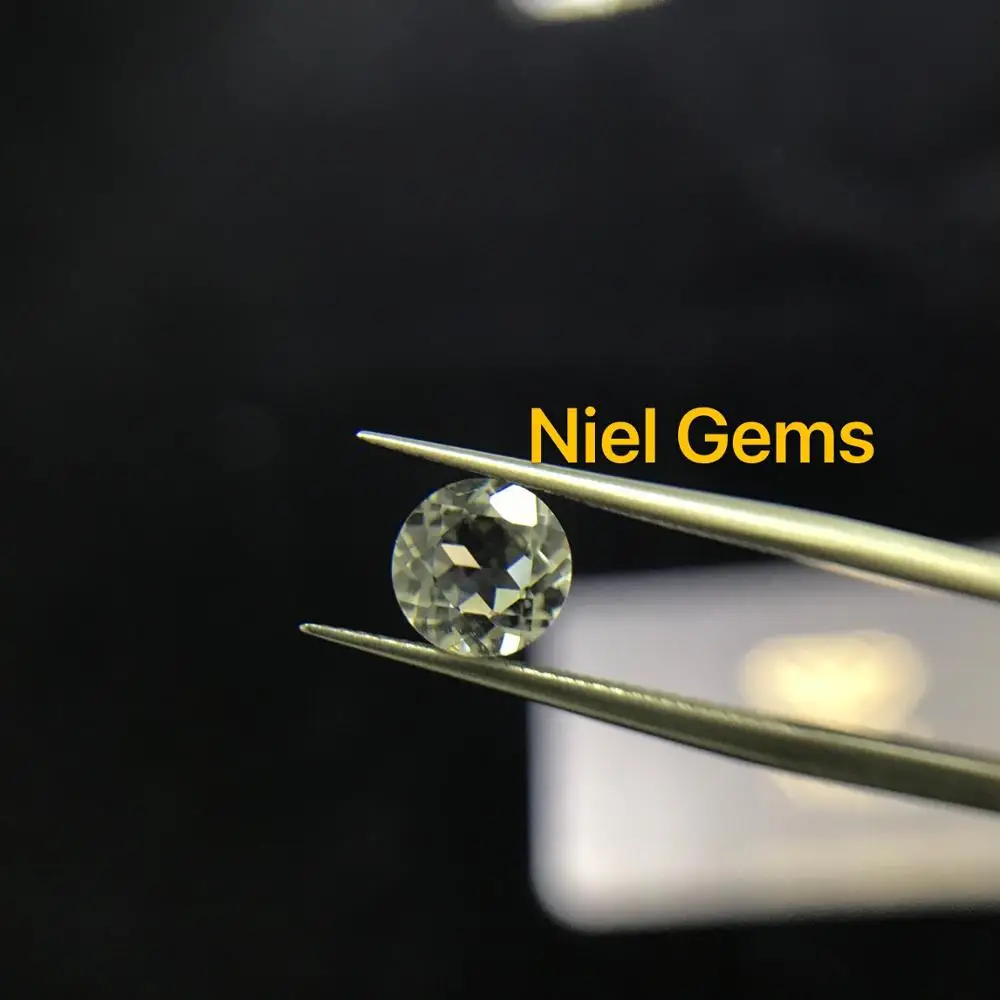 Round cut gemstone natural stone price white topaz