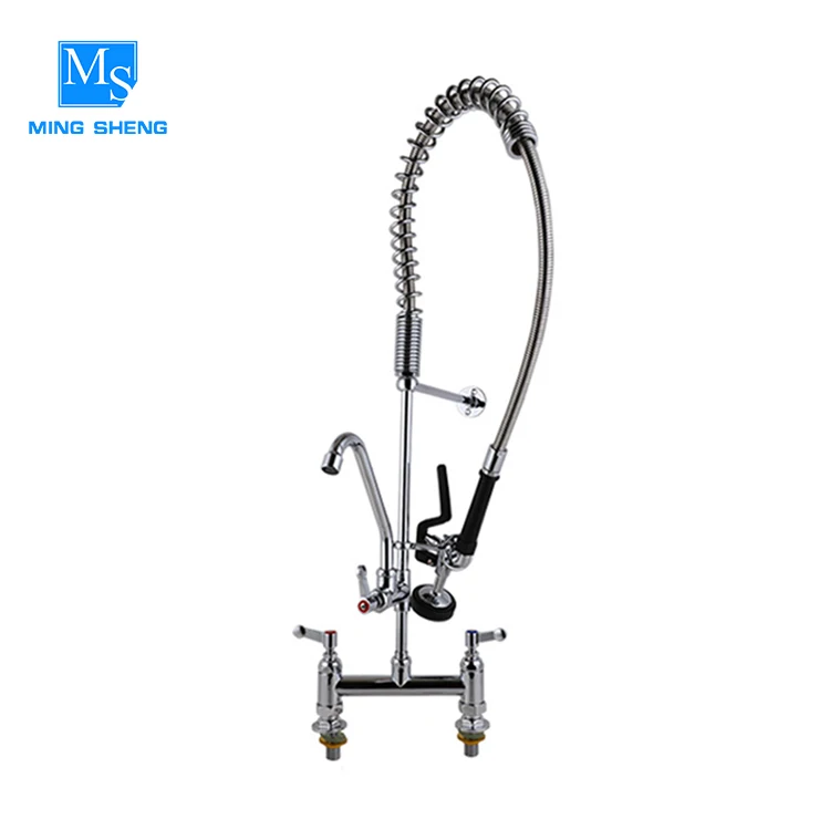 Цзянмэнь лучших производителей два отверстия кран предварительно промыть промышленных кранов для раковины 2 способа