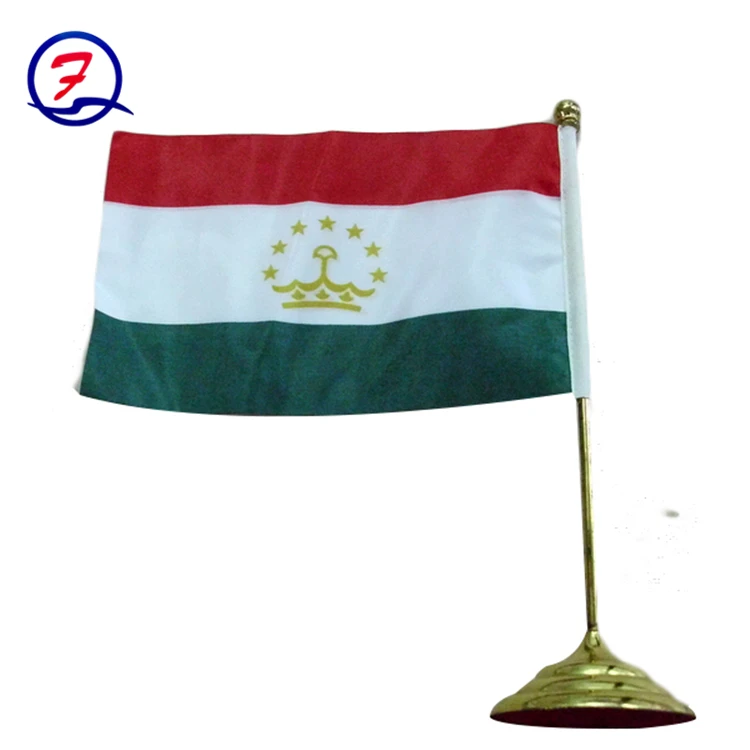 desktop flagpole flag holder Small Mini Set with Stand Base 14*21 decoration Table custom Desktop office Flag