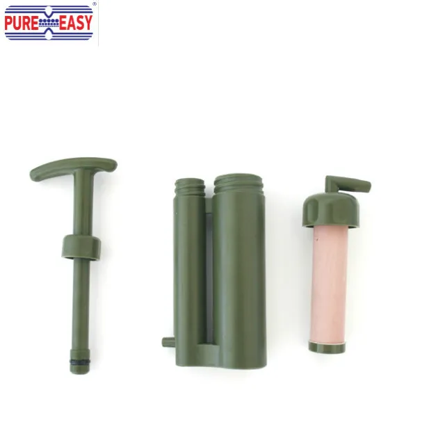 portable water filter for hiking camping travelling and emergency situation