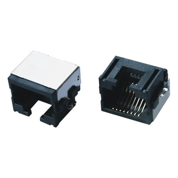 Xyfw Ultra-thin Ultralow Type Low Profile Ethernet Connector Panel Mount Rj45 With Magnetics