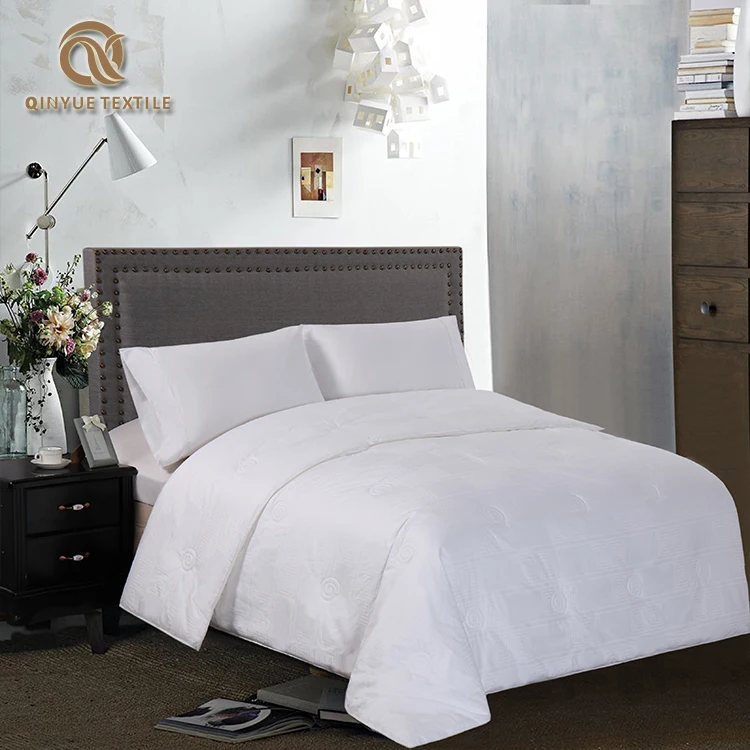Winter Home silk Filling Embroidery Comforter Duvet Bedding Reversible Quilt Set